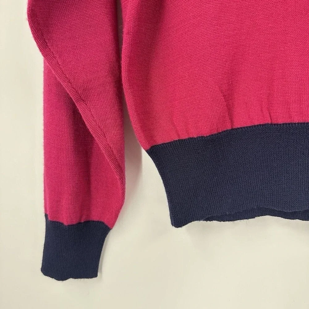 VTG  Outlander Cardigan Sweater Size M Gold Buttons Preppy Old Money Royal Color